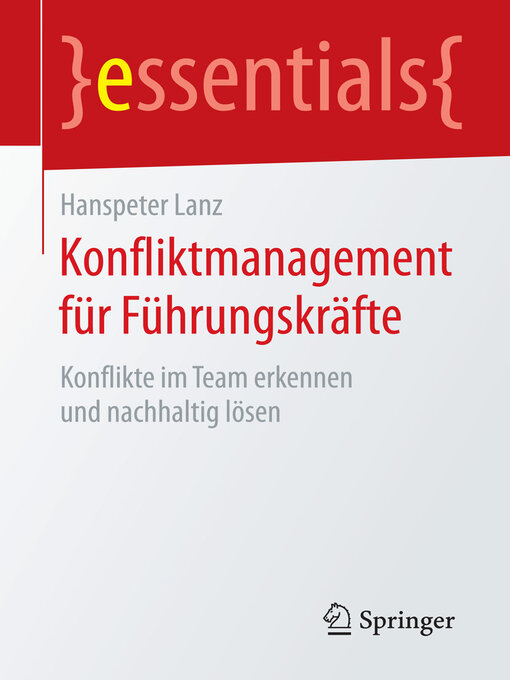 Title details for Konfliktmanagement für Führungskräfte by Hanspeter Lanz - Available